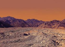 campo colorido deserto foto