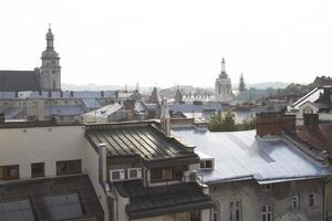 vista do telhado no centro da cidade