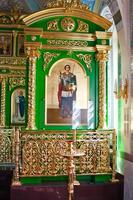 interior do templo ortodoxo, cidade suzdal, rússia foto