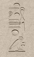 hieróglifos egípcios antigos foto