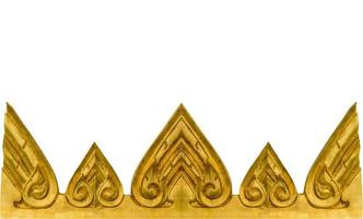 textura de ouro da parede no templo tailandês. foto