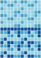 azulejo mosaico quadrado textura azul fundo decorado com glitter foto