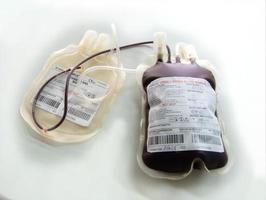 bolsa de doação de sangue foto