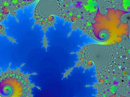 belo zoom fractal no conjunto de mandelbrot matemático infinito foto