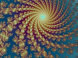 belo zoom fractal no conjunto de mandelbrot matemático infinito foto