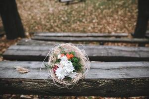 buquê de flores de casamento foto