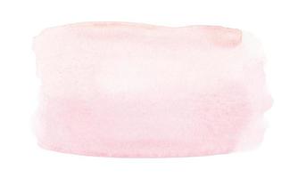 fundo de coral claro em aquarela com espaço para texto isolado. mancha rosa pastel em pano de fundo branco, pintado à mão. foto