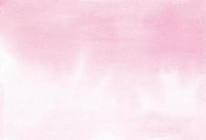 textura de fundo ombre rosa claro em aquarela. pano de fundo gradiente de cor rosa pastel suave. textura desfocada, pintada à mão foto