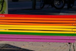 cores do arco-íris representando a comunidade lgtb foto