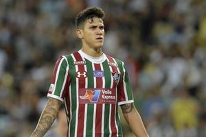 rio, brasil - 30 de março de 2018 - pedro jogador em partida entre fluminense e vasco pela semifinal do campeonato carioca no estádio do maracana foto