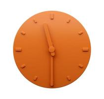 relógio laranja mínimo 11 30 onze e meia abstrato relógio de parede minimalista 23 30 ilustração 3d foto