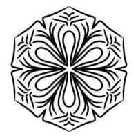 enfeite de mandala com fundo branco foto