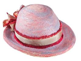chapéu de palha de verão pintado foto
