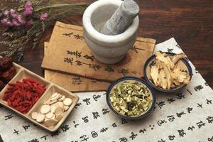 medicina herbal chinesa foto