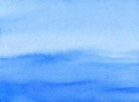 aquarela azul ombre fundo pintado à mão. aquarelle textura azul céu. foto