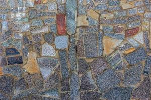 textura plana abstrata e fundo de mosaico de peças de granito foto