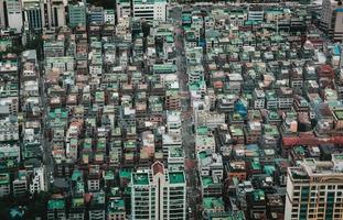 foto de alto ângulo de edifícios em seul