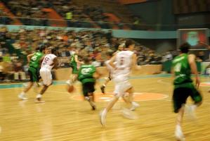 vista do jogo de basquete foto