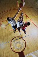 vista do jogo de basquete foto