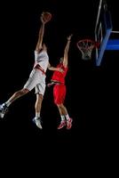 jogador de basquete em ação foto