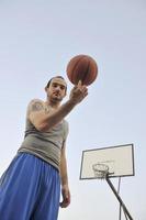 visão de jogador de basquete foto