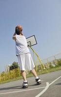 visão de jogador de basquete foto