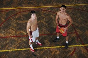 vista do jogo de basquete foto