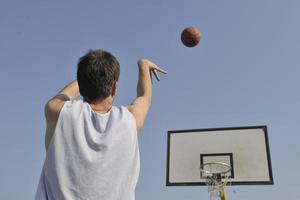 visão de jogador de basquete foto