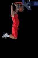 jogador de basquete em ação foto