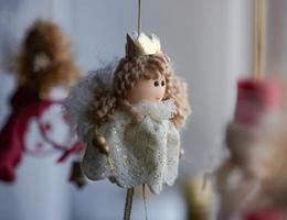 anjo de natal. decoração de casa para o natal foto