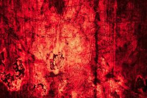 fundo de textura de cimento de concreto de parede de grunge vermelho escuro assustador foto