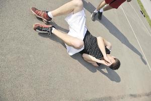 lesão por trauma de esporte de basquete foto