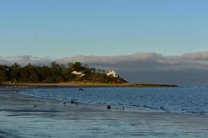 bela paisagem na praia de orleans em barnstable foto