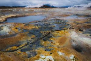 paisagem tóxica na Islândia foto