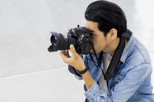 visão de um fotógrafo masculino foto