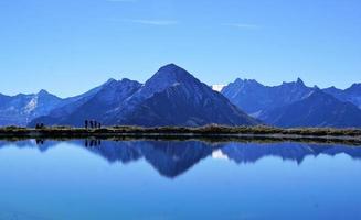 paisagem montanhosa na áustria foto