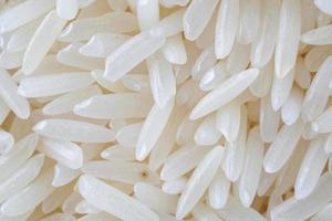 fundo de textura de arroz de jasmim tailândia close-up foto