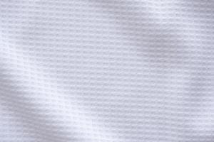 roupas esportivas brancas tecido camisa de futebol jersey textura abstrato foto