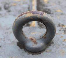 superfície detalhada de metal enferrujado e aço com muita corrosão em alta resolução foto