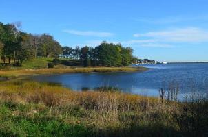 a costa oceânica do parque do fim do mundo em hingham foto