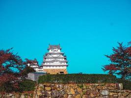 hyogo, japão, 8 de novembro de 2019, o castelo branco de himeji é o maior e mais local do japão foto