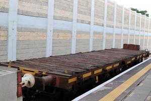 ferrovias e vagões ferroviários em Israel. foto