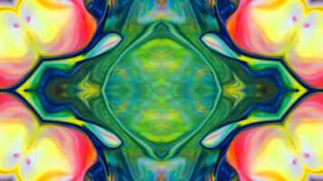 fundos de caleidoscópio maravilhosos criados a partir de tinta colorida espalhada foto