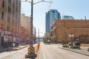 Tacoma, Washington, EUA. março de 2021 em uma rua do centro foto