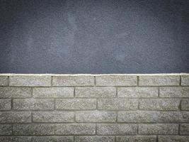 grunge de pedra cinza e parede de tijolos - closeup foto