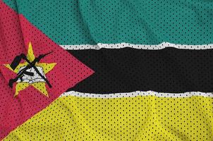 bandeira de moçambique impressa em tecido de malha de poliester nylon sportswear foto