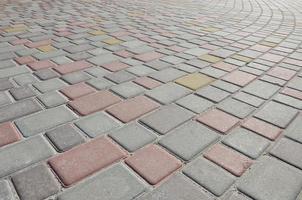 foto de fundo close-up de uma grande plataforma de pedra de pavimentação em perspectiva