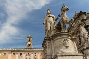 roma, itália, 2022 - vista da praça campidoglio foto