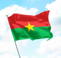 bandeira de burkina faso foto