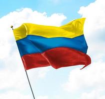 bandeira da colômbia foto